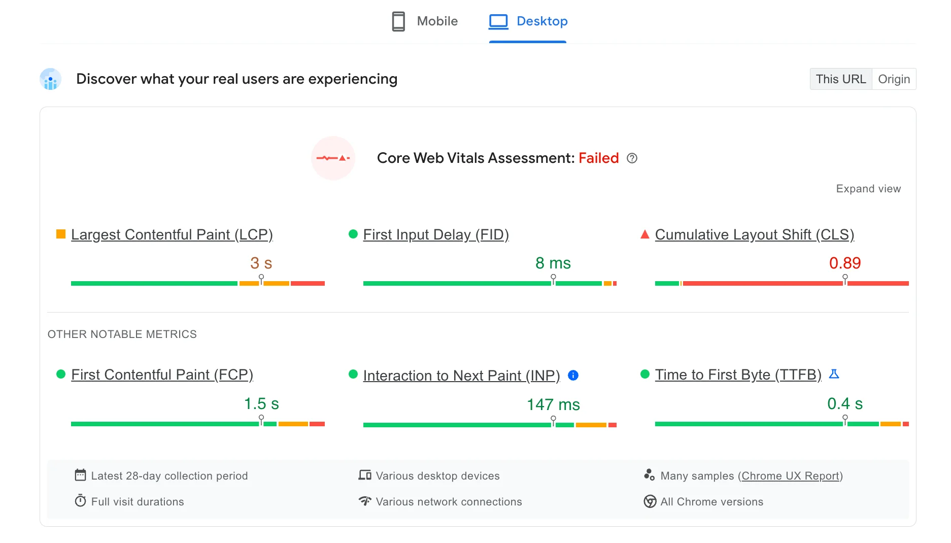 Check desktop and mobile site speed 